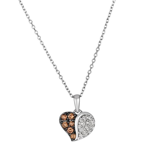 Le Vian Pendant featuring Chocolate Diamonds Nude Diamonds in 14K Vanilla Gold - Picture 1 of 1